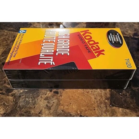 2 Kodak blank VHS video tape High Grade T-120 6 hrs recording time - Picture 2 of 4